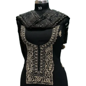 Premium Georgette Churidar Set – Embroidered Collection